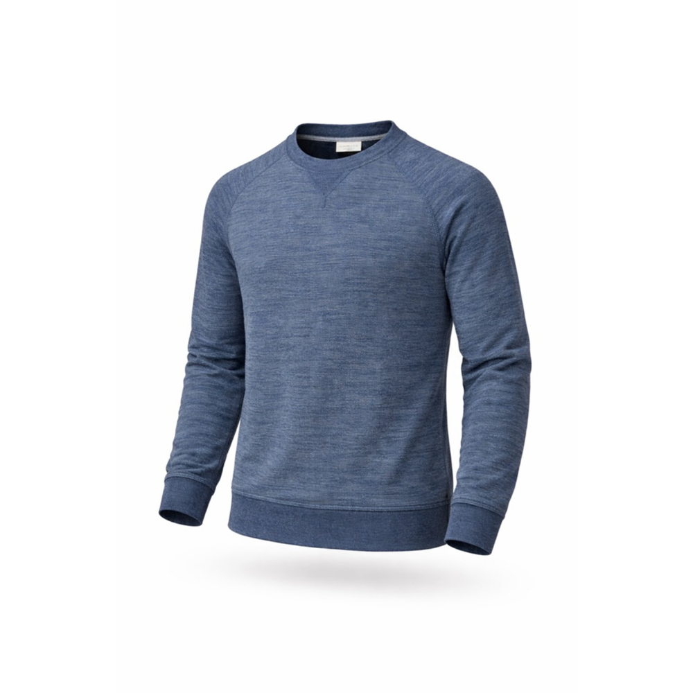 Champion Authentic Apparel Men’s Crewneck Sweatshirt Sz Med Heather Navy Blue